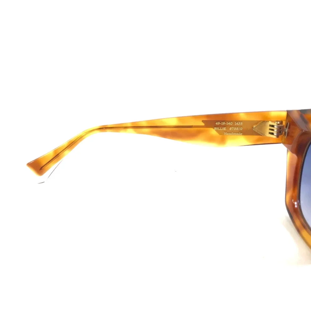 Gigi Studios Sunglasses BILLIE 6755/0 Brown Cat Eye Frames Blue Gradient Lenses